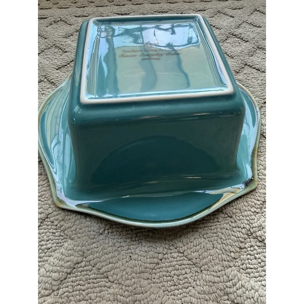 Southern Living at Home Tuscan Everyday Square Baking Dish Teal Turquoise 9 Inch